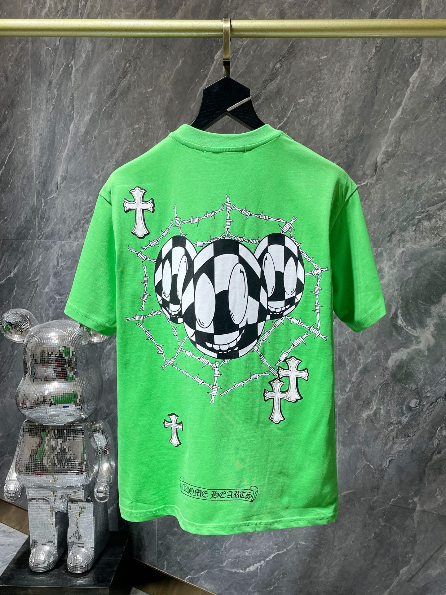 Chrome Heart 23ss Matty Boy Graffiti Short Sleeve Cotton Men's T-shirt