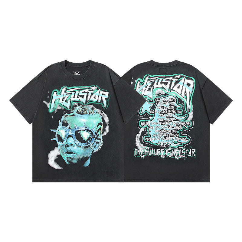 Hellstar Men's and Women's Loose Pullover Short Sleeve T-shirt