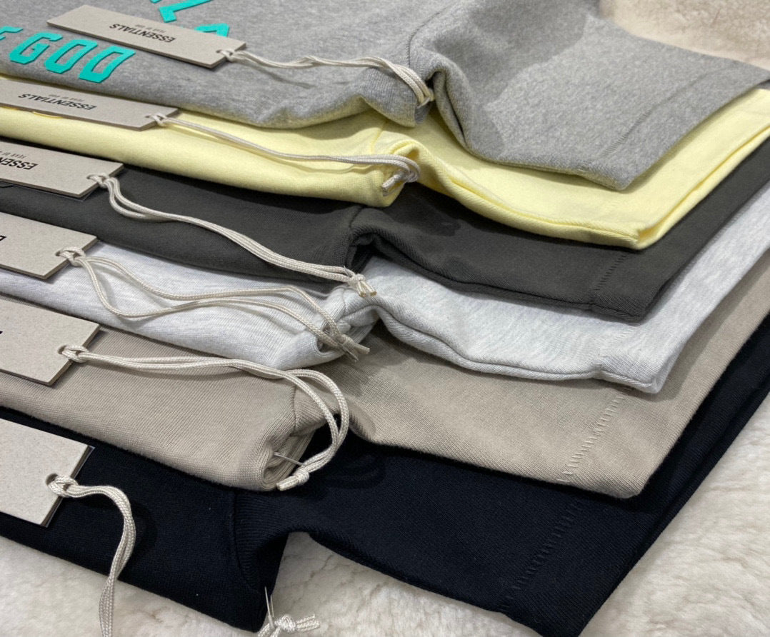 ESS **Half Arc 24ss Spring Silicone Letter 380gsm Heavy Crew Neck 100% Cotton Short Sleeve T-shirt