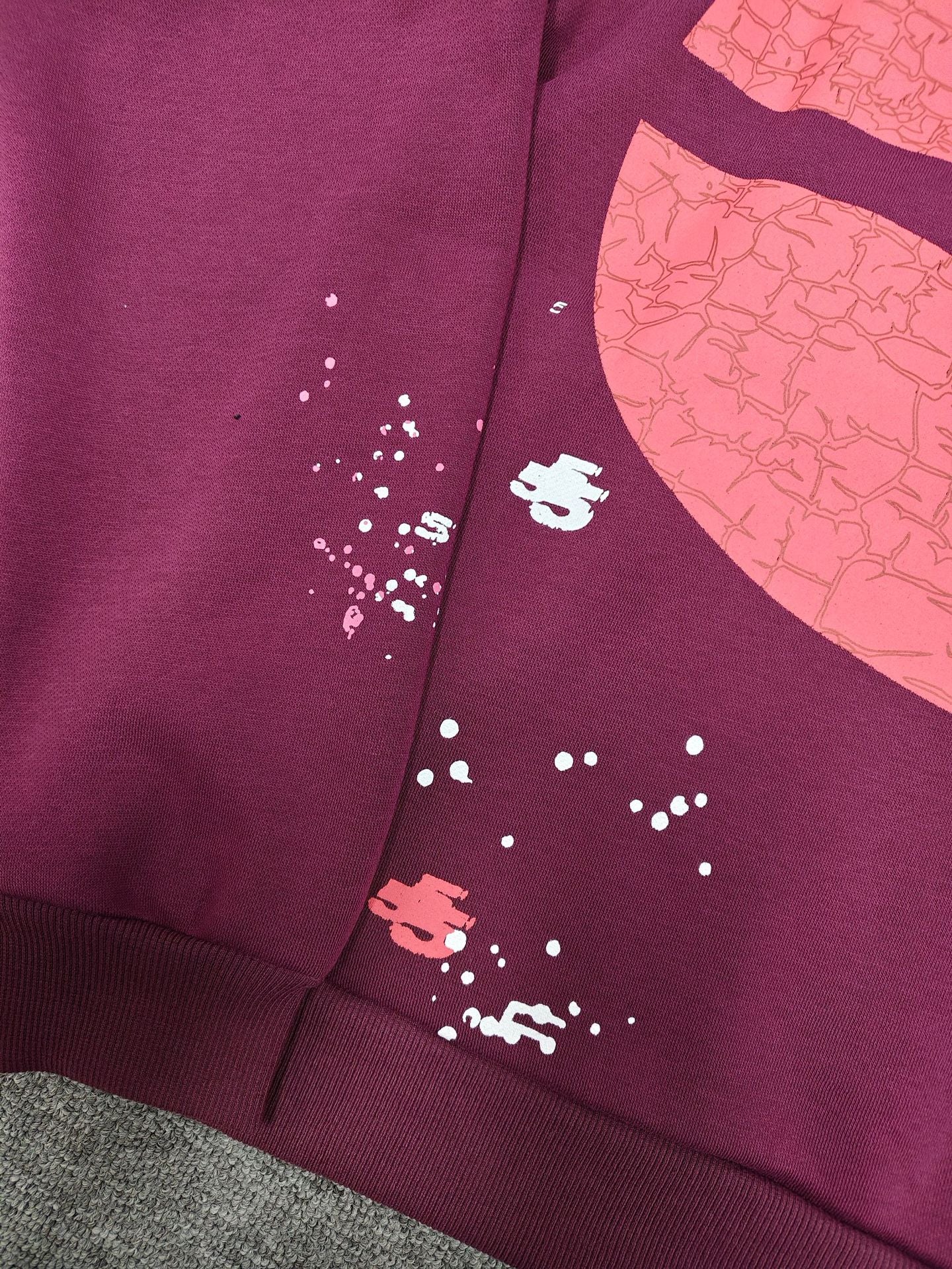 spider 555555 Burgundy Trendy Couple Hoodie Sweatshirt