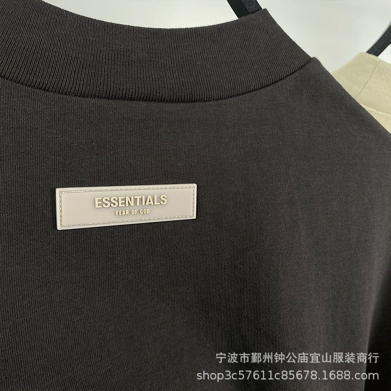 2022SS Short Sleeve T-Shirt 1977 Flocking Print ESSENTIALS Trendy Brand T-Shirt