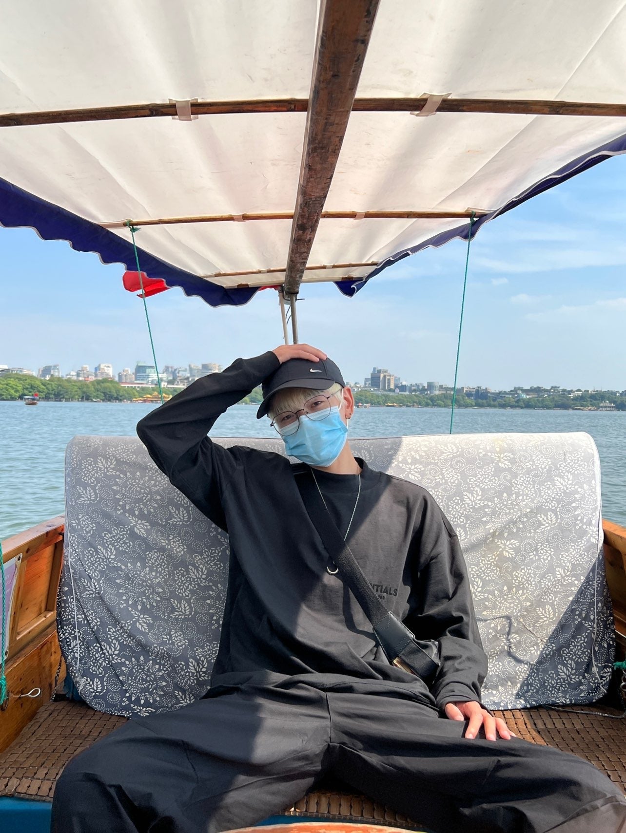 Top Ess** Flocking Letter Crew Neck 100% Cotton Long Sleeve T-shirt Fog Men and Women