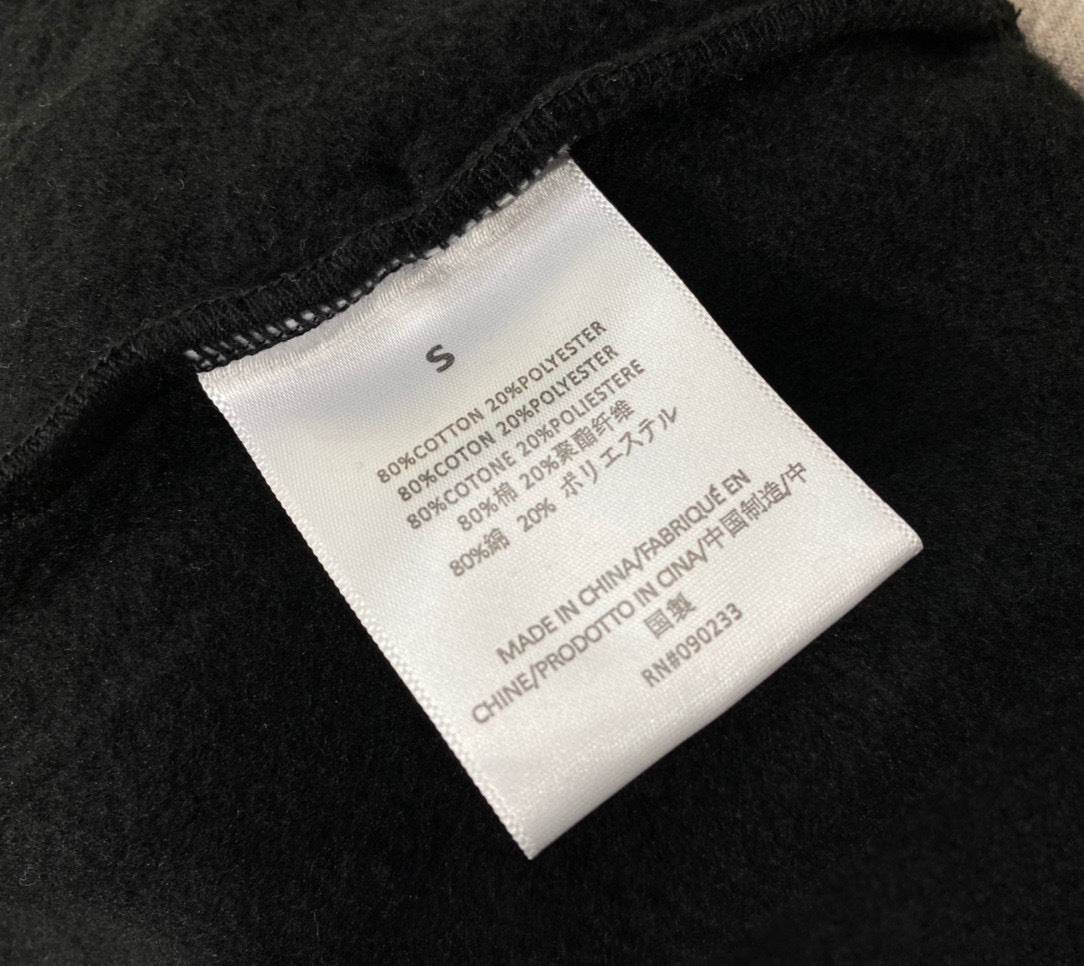 ESS Letter Fog Loose Fleece-lined Crew Neck Pullover Sweatshirt American Fashion Brand Men