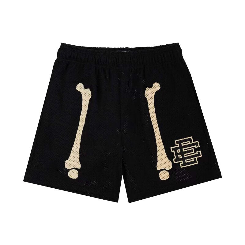 Eric Emanuel Shorts Men's Summer Mesh Breathable Beach Sports Shorts Five-Point Shorts