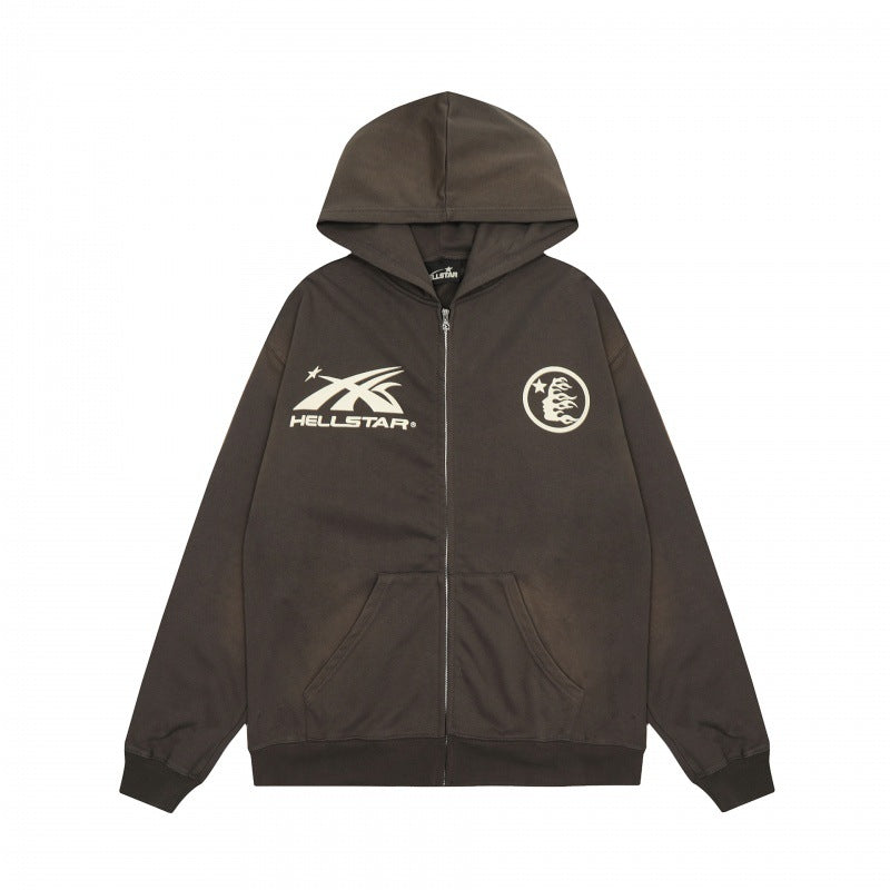 Part3-Hellstar Washed and Worn Hoodie Sweater Trousers Suit