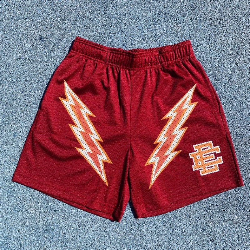 EE3010 Lightning Shorts  Eric Emanuel Quick-Drying Mesh Shorts Lightning Shorts