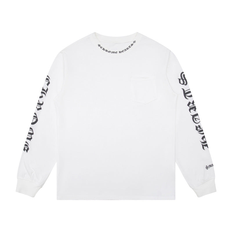 Chrome Heart High Quality Cotton Men's and Women's Long Sleeve T-shirt