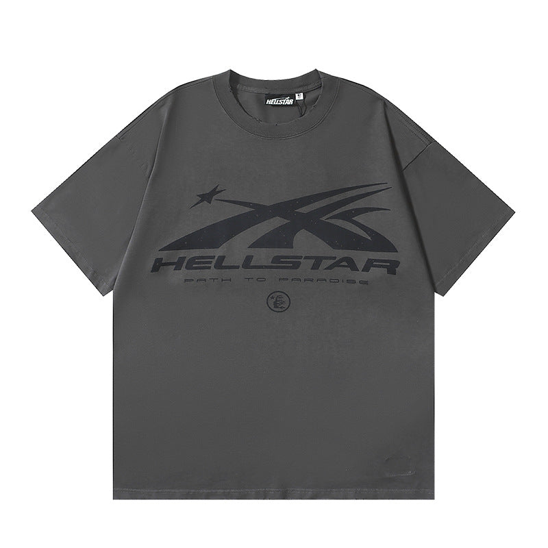 Hellstar Men's and Women's Loose Pullover Short Sleeve T-shirt