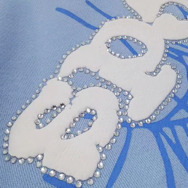 顶级 430gsm Sp5der 连帽衫 100% 纯棉男女连帽衫