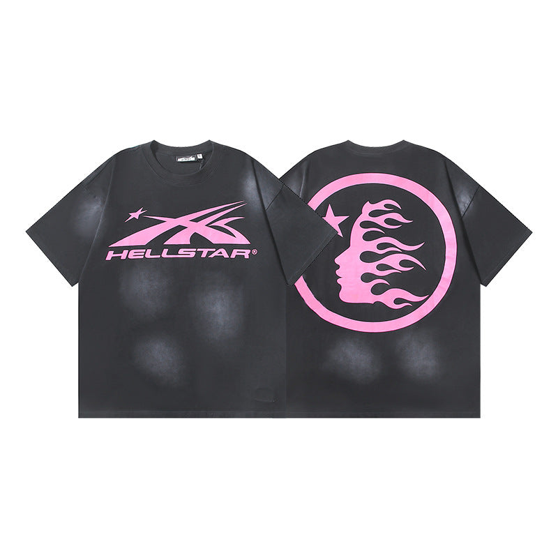 Hellstar Men's and Women's Loose Pullover Short Sleeve T-shirt