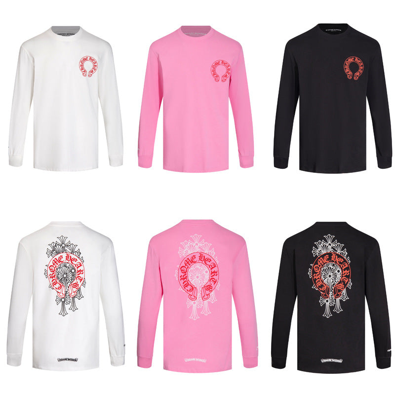 Chrome Heart High Quality Cotton Men's and Women's Long Sleeve T-shirt
