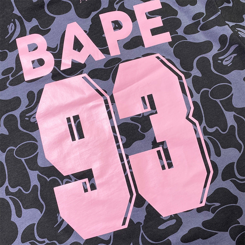 BAPE Sports Short-Sleeved T-shirt Ape Joint Name Miami Miami