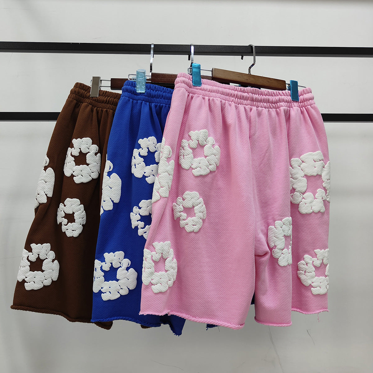 Denim Tears Shorts Full Printed Foam Denim Tears Fifth Pants Tide