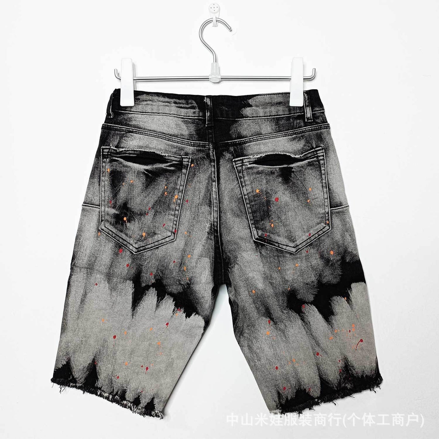 Purple Jeans Splatter Ink Black Jeans