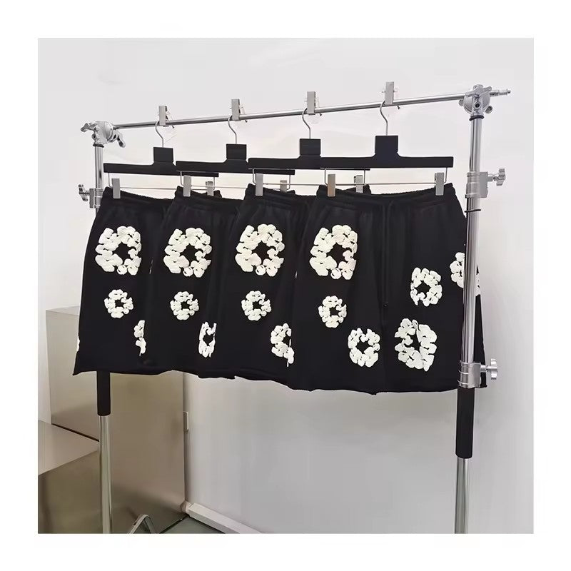 Denim Tears Shorts Full Printed Foam Denim Tears Fifth Pants Tide