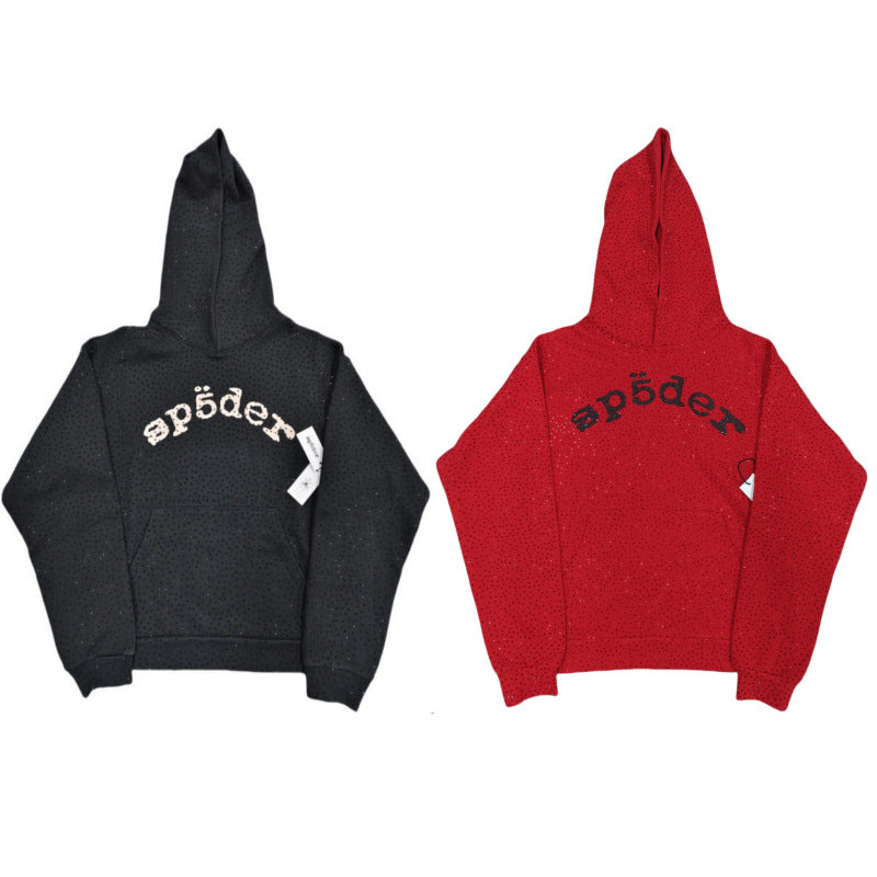 Sp5der vvs black  red hoodies spider heavry weight 1:1 hoodies