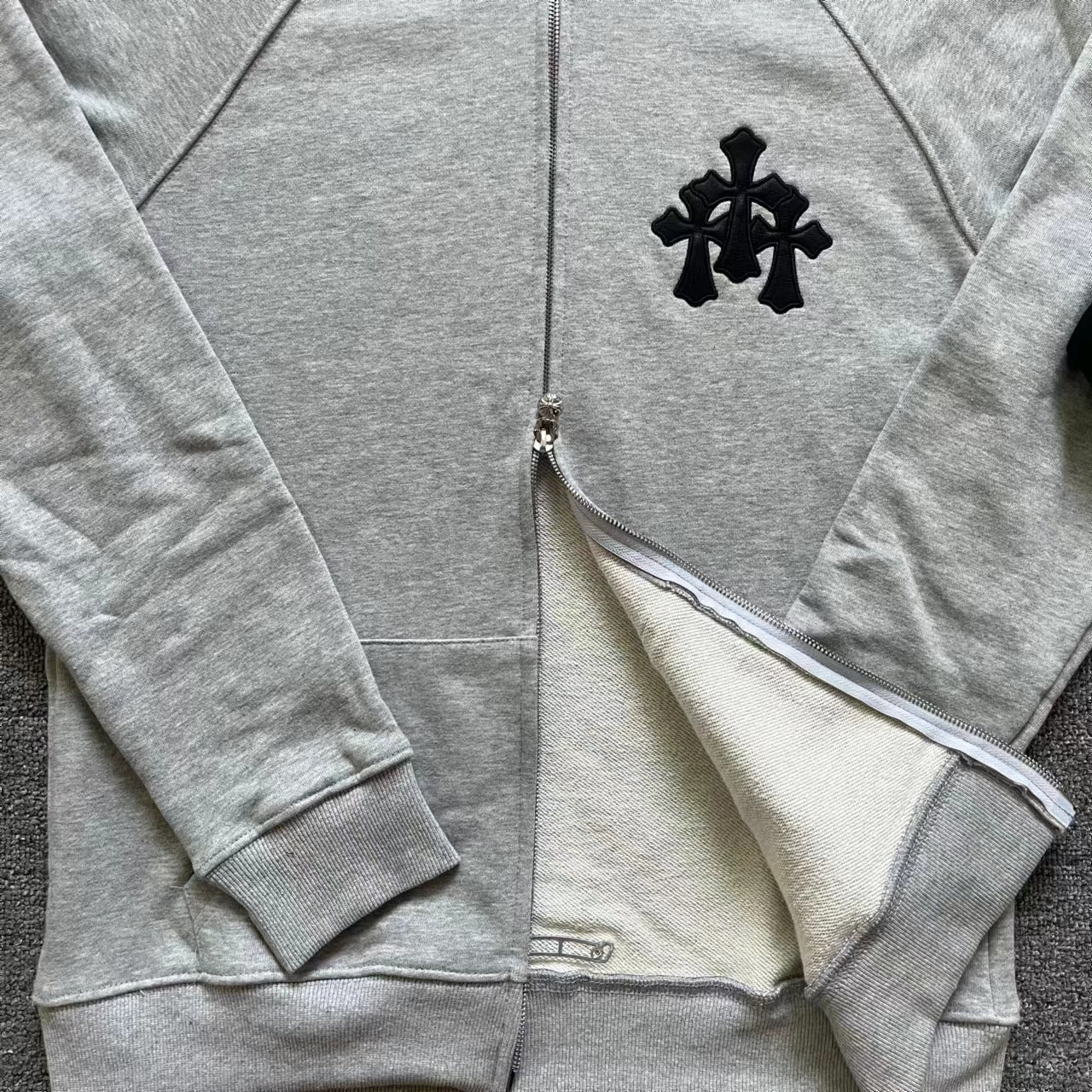Chrome Heart Tops Hoodie with Zipper