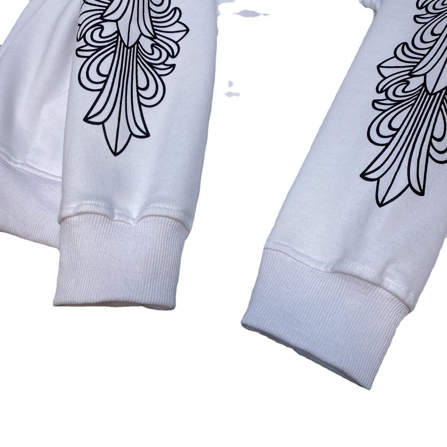 Chrome Heart Simple Hooded Sweater Men's and Women's Zipper Hoodie Cardigan