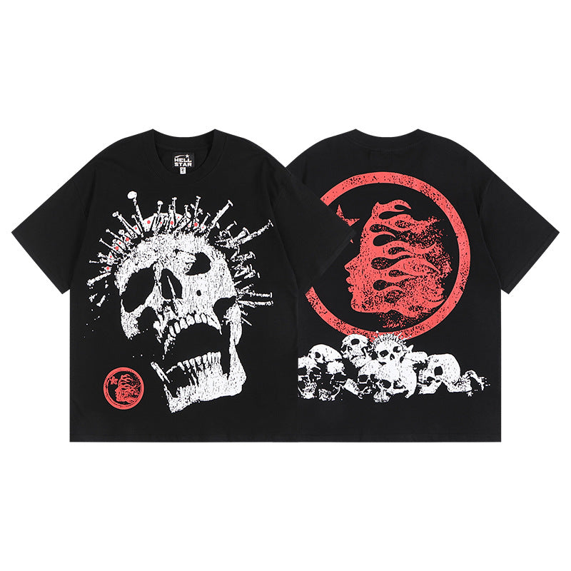 HS6001 Hellstar Fashion Brand Letters shorts Tee shirts