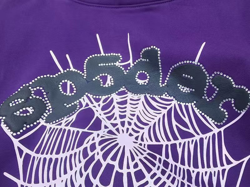 顶级 430gsm Sp5der 连帽衫 100% 纯棉男女连帽衫