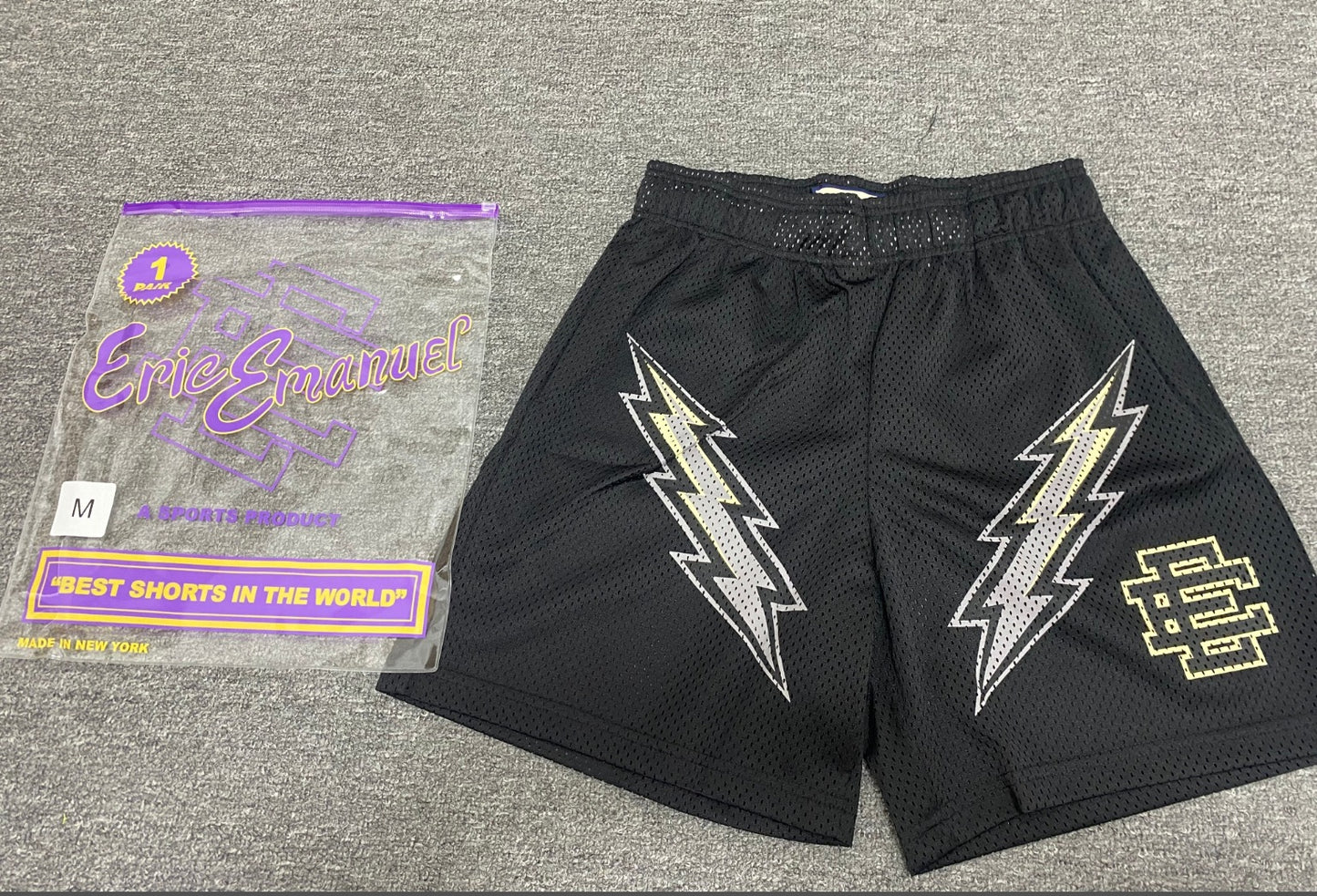 EE3010 Lightning Shorts  Eric Emanuel Quick-Drying Mesh Shorts Lightning Shorts