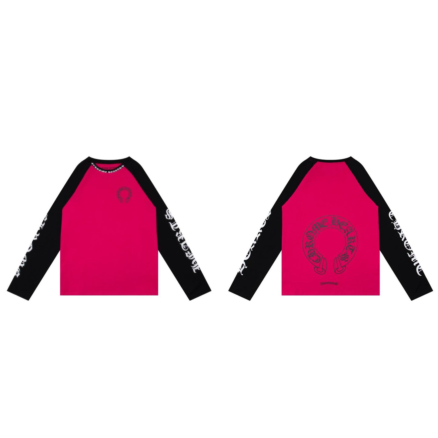 Chrome Hearts Double Yarn Pure Cotton Unisex Printed Long Sleeve T-Shirt