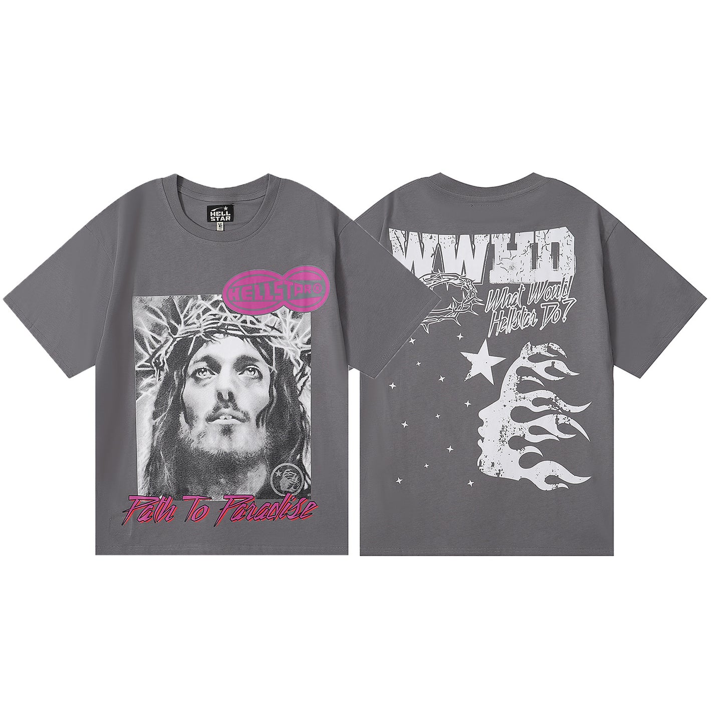 HS6001 Hellstar Fashion Brand Letters shorts Tee shirts