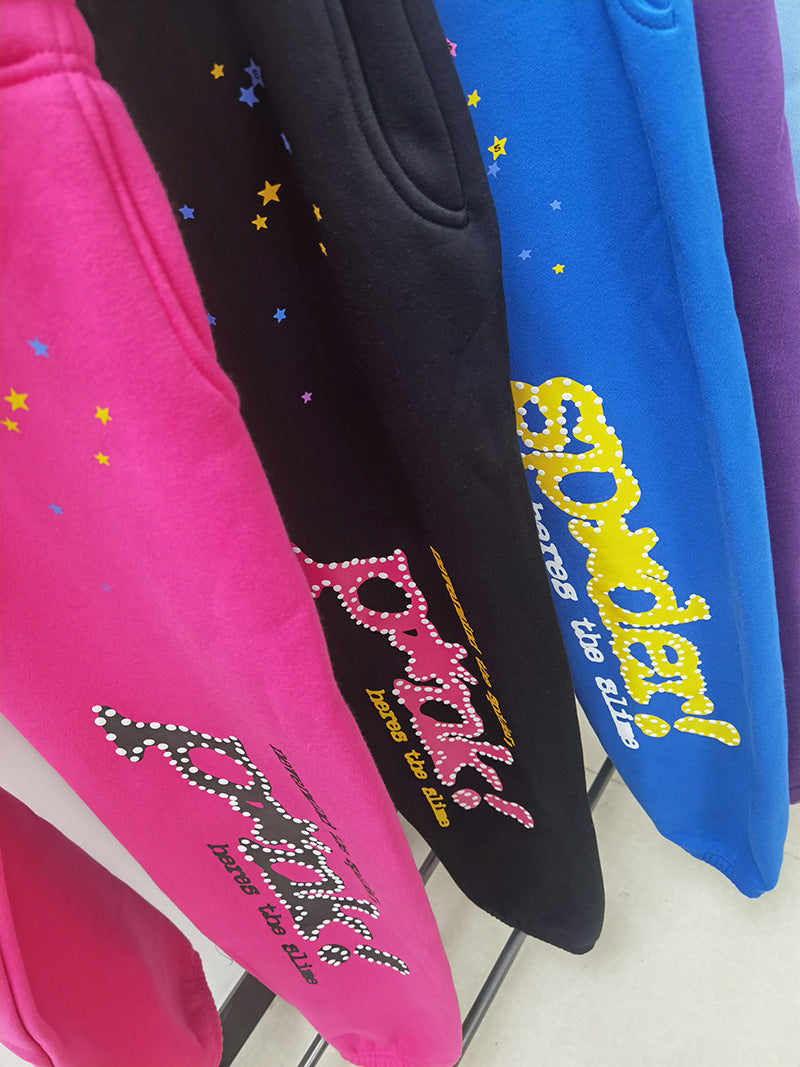 420 gsm 100% cotton spider sweater long pants sp5der