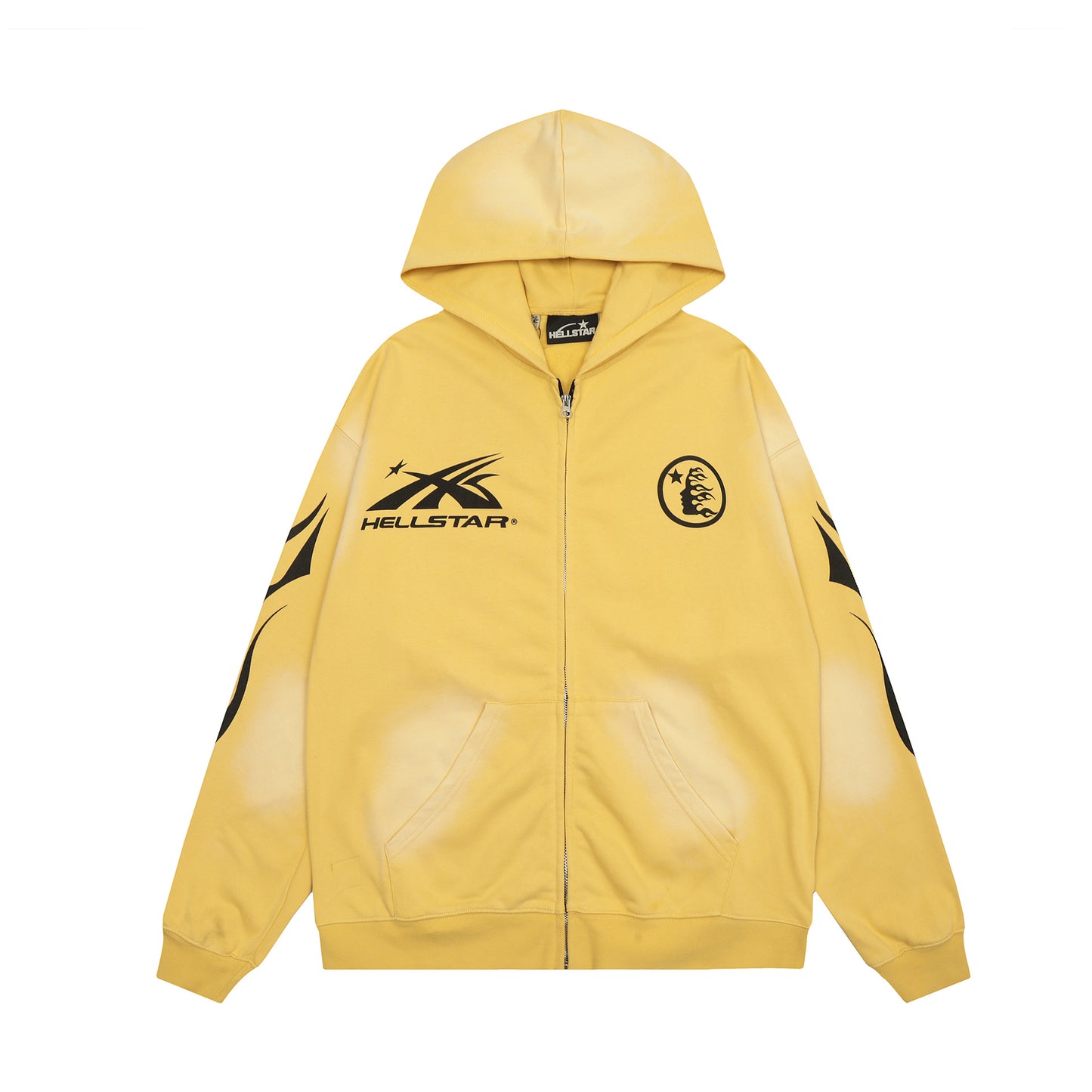 Hellstar Washed and Worn Hoodie Sweater Trousers Suit