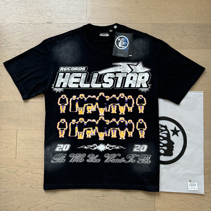 HS6201 New Colors Hellstar 100% Cotton laugh T shirts for men and women