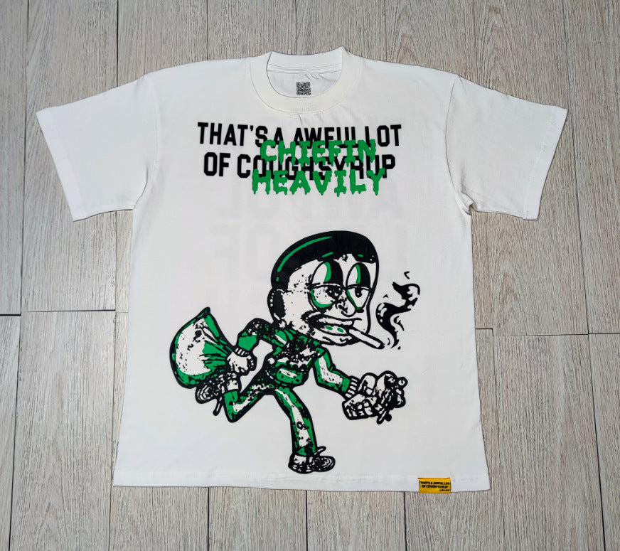 THAT'S AWFUL LOT OF COUGH SYRUP Cotton Crew Neck T-Shirt Short Sleeve