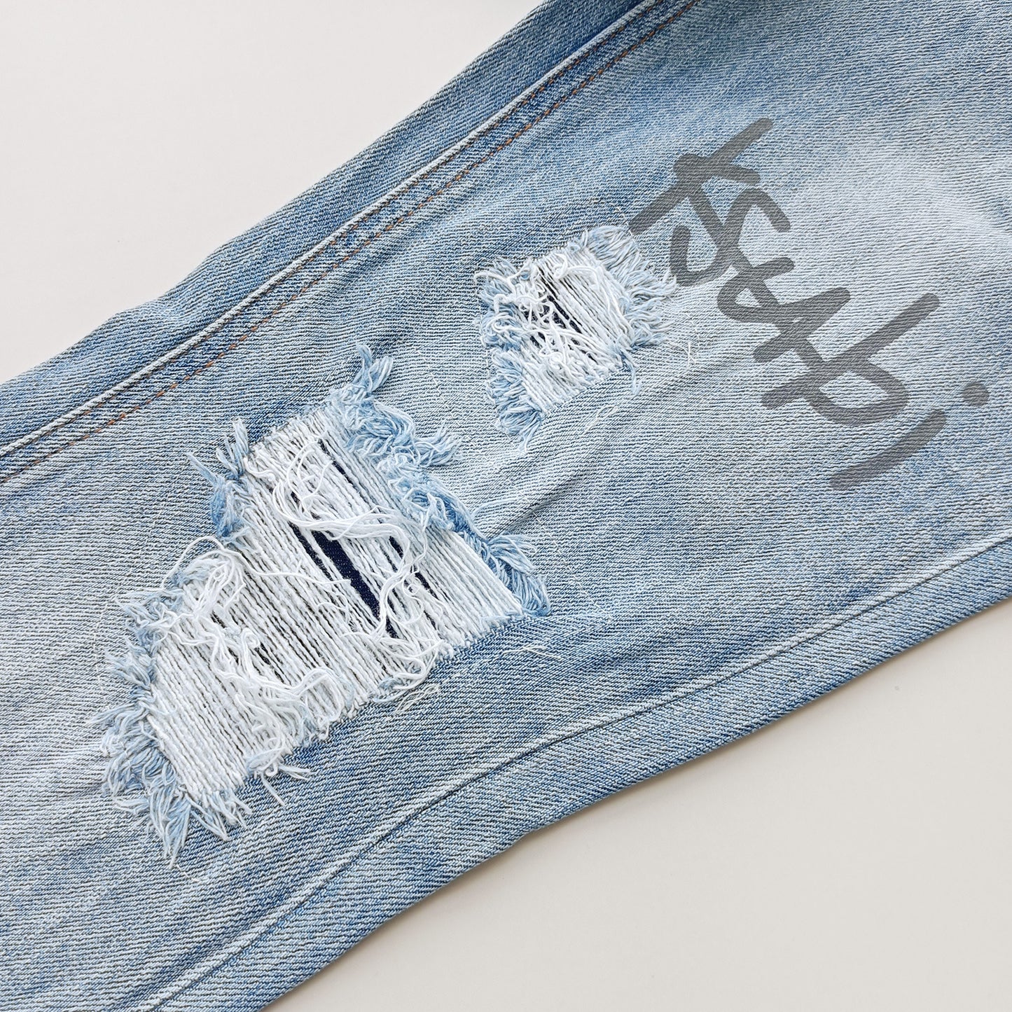 Ksubi001 Jeans Straight Ripped Stretch American High Street Casual Men's Jeans