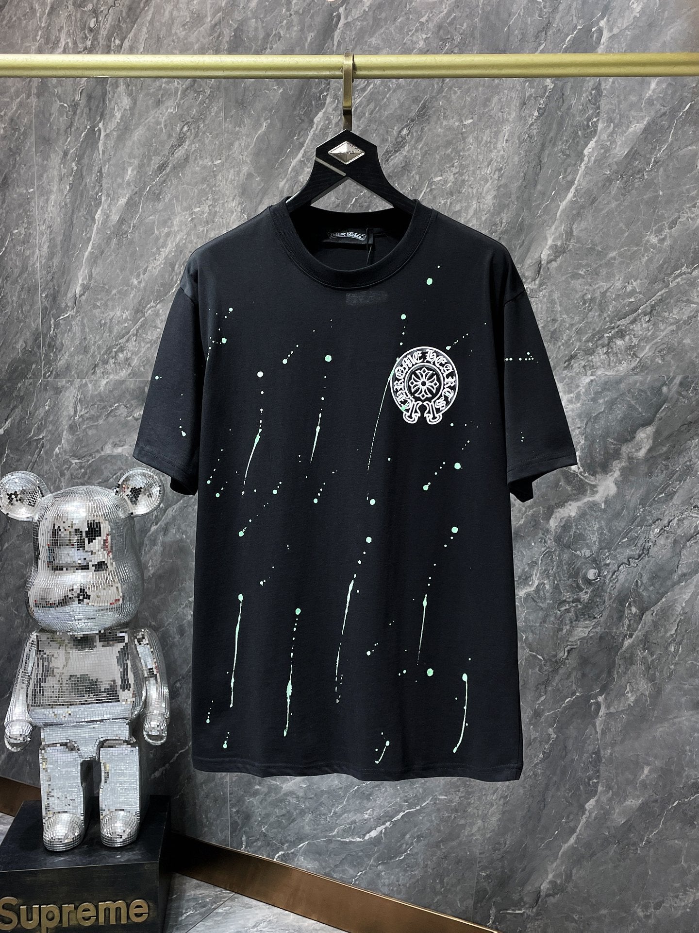 Chrome Hearts High Quality Sanskrit Crew Neck T-shirt Short Sleeves