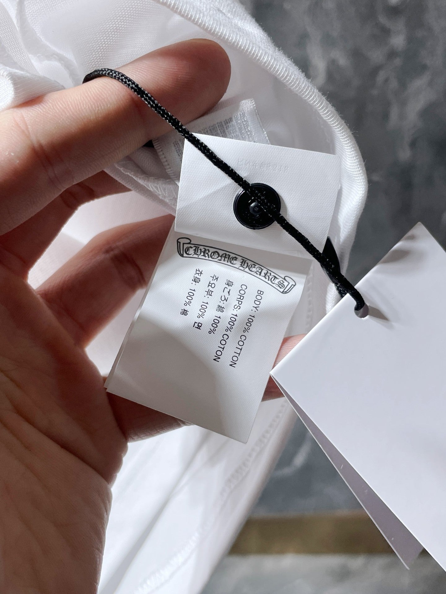 Chrome Hearts Embroidery Hollow Cross Double Yarn Short Sleeve T-shirt