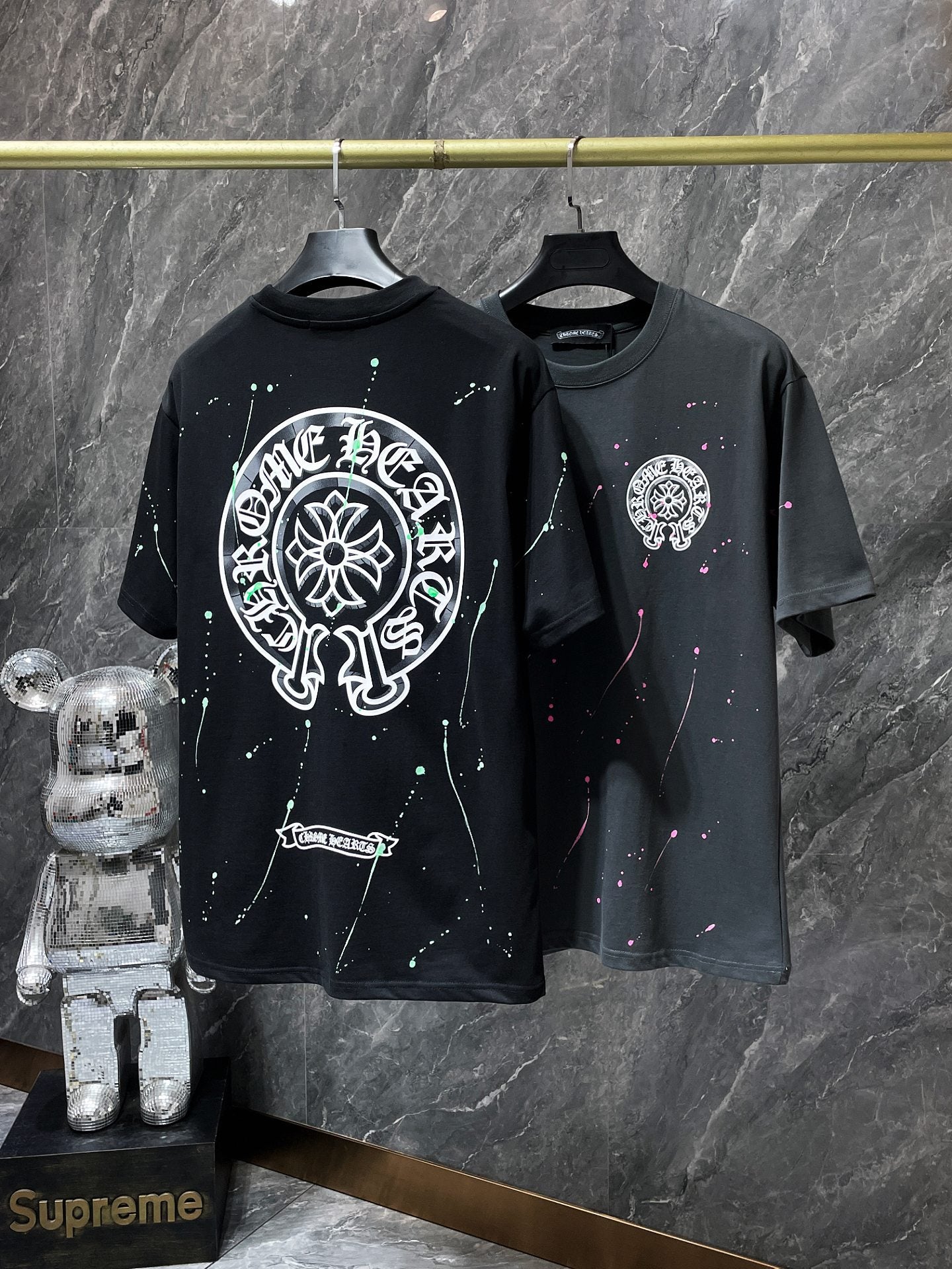 Chrome Hearts High Quality Sanskrit Crew Neck T-shirt Short Sleeves