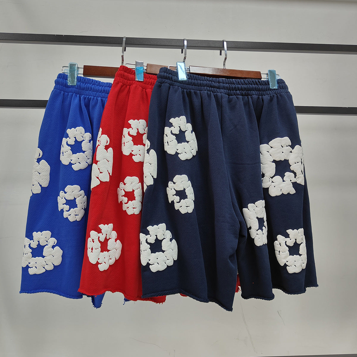 Denim Tears Shorts Full Printed Foam Denim Tears Fifth Pants Tide