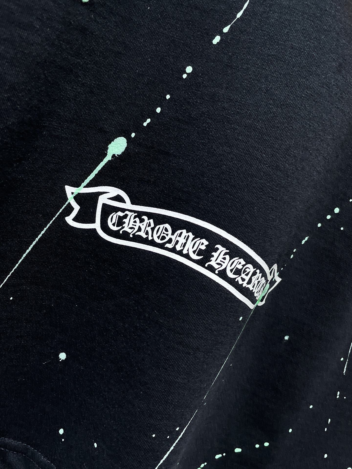 Chrome Hearts High Quality Sanskrit Crew Neck T-shirt Short Sleeves