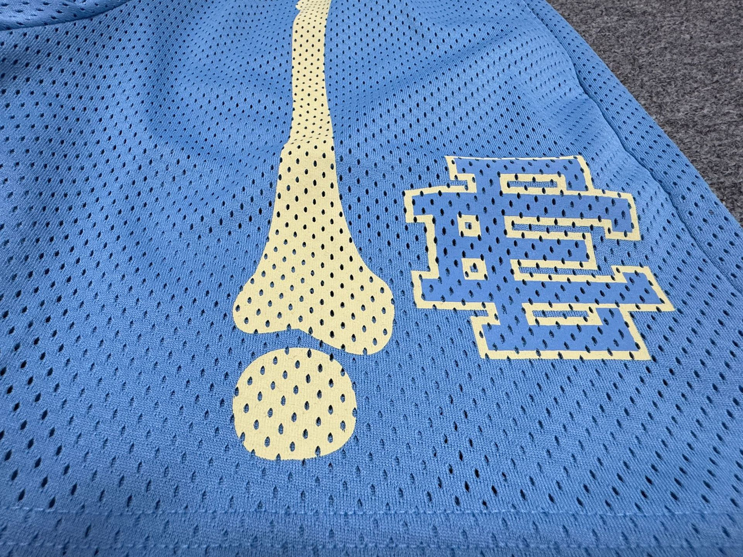 Eric Emanuel Shorts Men's Summer Mesh Breathable Beach Sports Shorts Five-Point Shorts