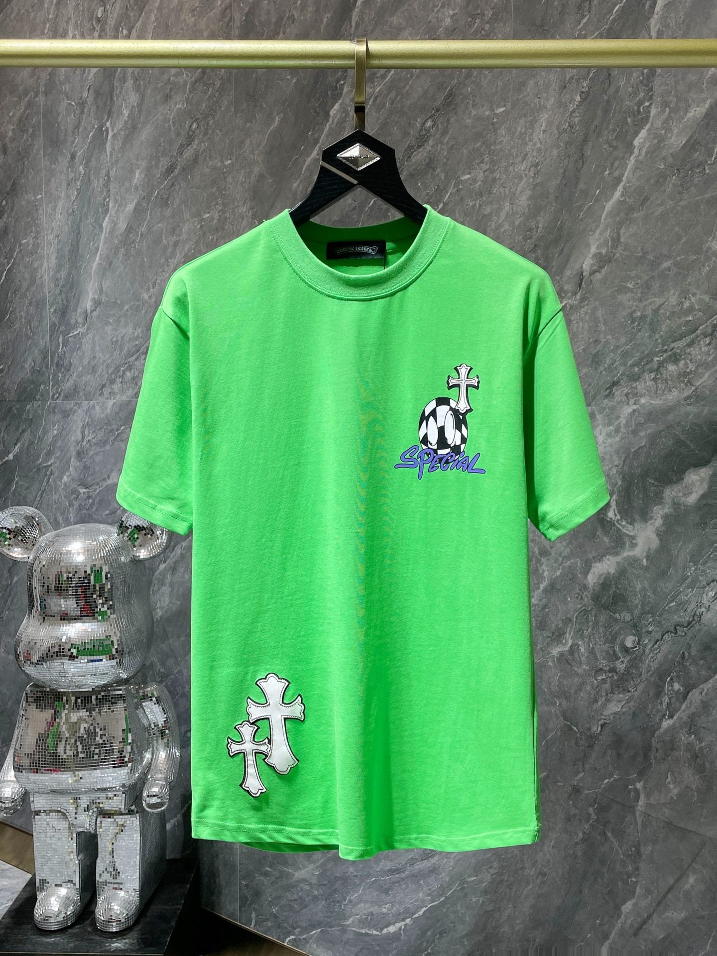 Chrome Heart 23ss Matty Boy Graffiti Short Sleeve Cotton Men's T-shirt