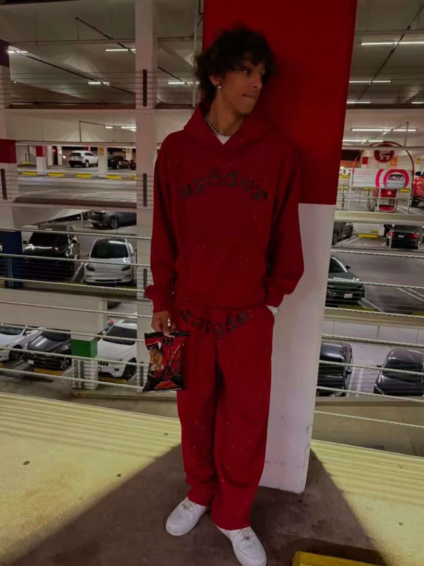 Sp5der vvs black  red hoodies spider heavry weight 1:1 hoodies