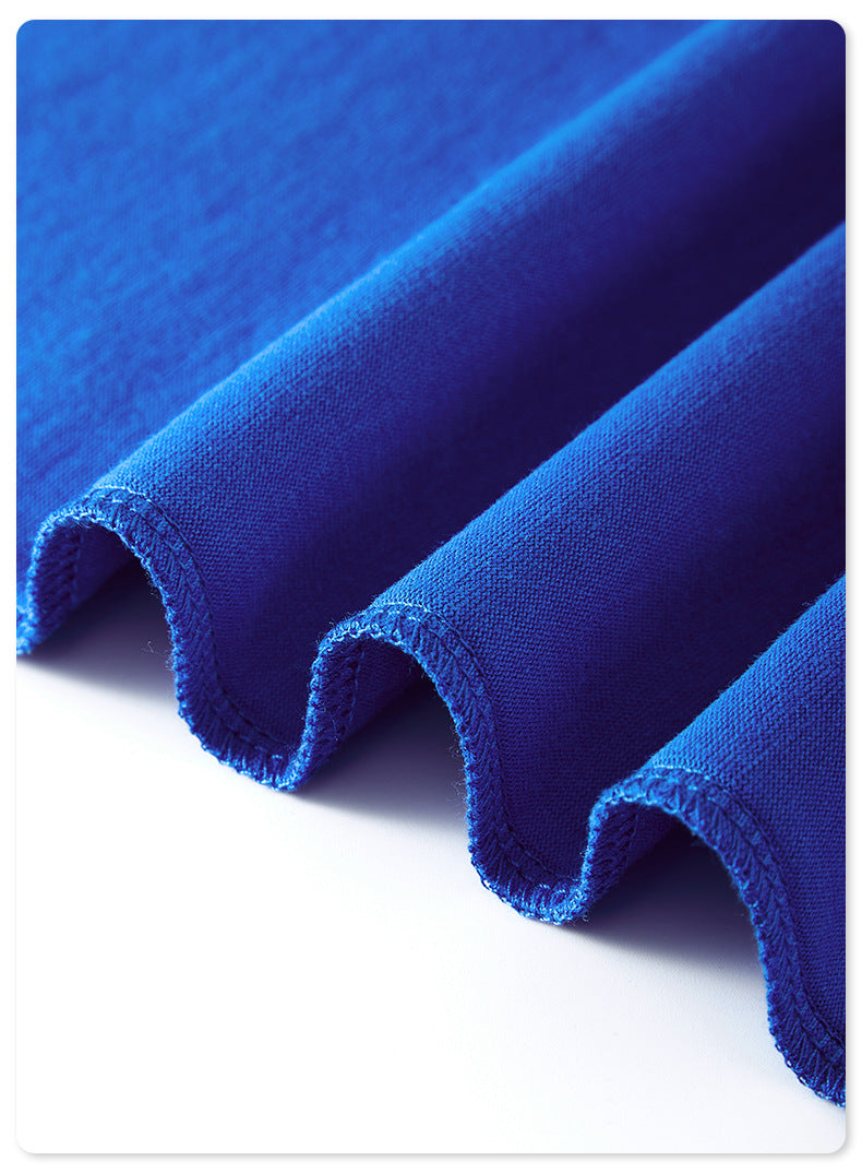 Be Men's 2024 Spring and Summer 305G Heavy T-shirt Men's American Cotton Fashion Brand Solid Color Short Sleeve Teen T-shirt