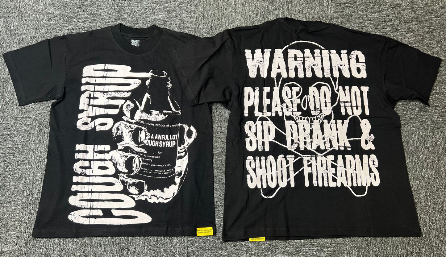 THAT'S AWFUL LOT OF COUGH SYRUP Crew Neck T-Shirt 100% Short Sleeve