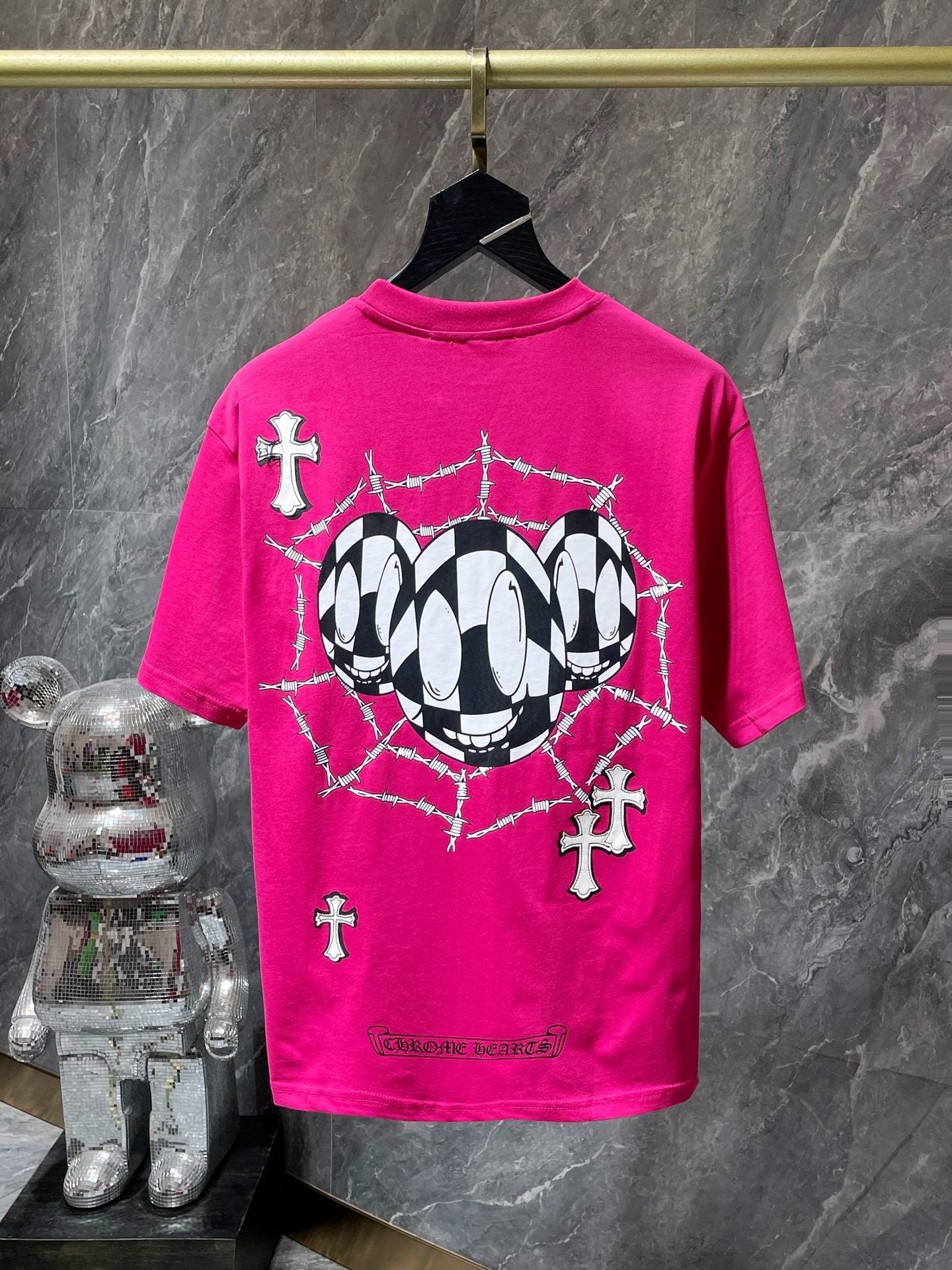 Chrome Heart 23ss Matty Boy Graffiti Short Sleeve Cotton Men's T-shirt