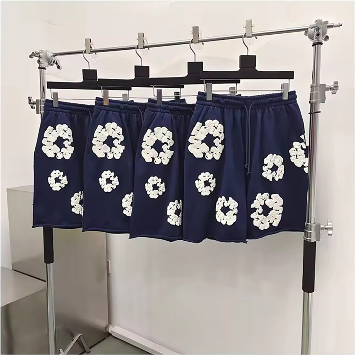 Top Quality 1:1 Denim Puffy Printed Tears Shorts