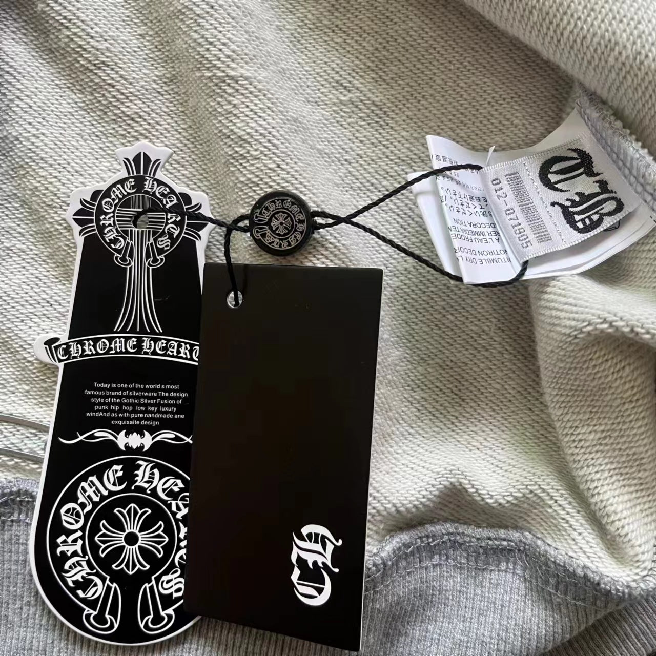 Chrome Heart Tops Hoodie with Zipper