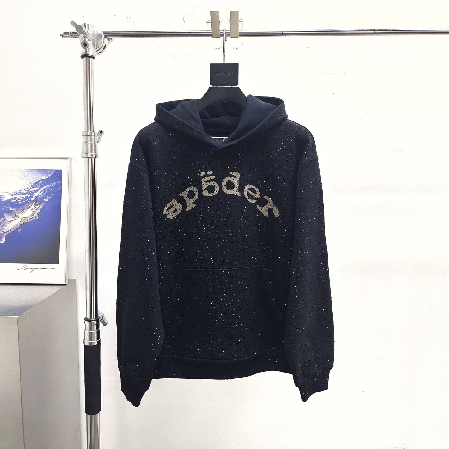 Sp5der vvs black  red hoodies spider heavry weight 1:1 hoodies