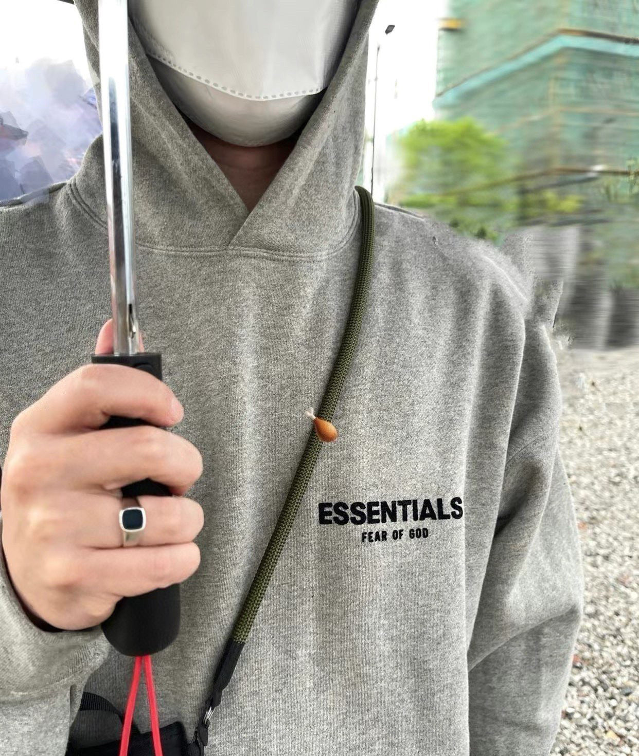 SS22 Top 1:1 Stock X Ess  Fog Fleece Thermal Hoodie Hoodie