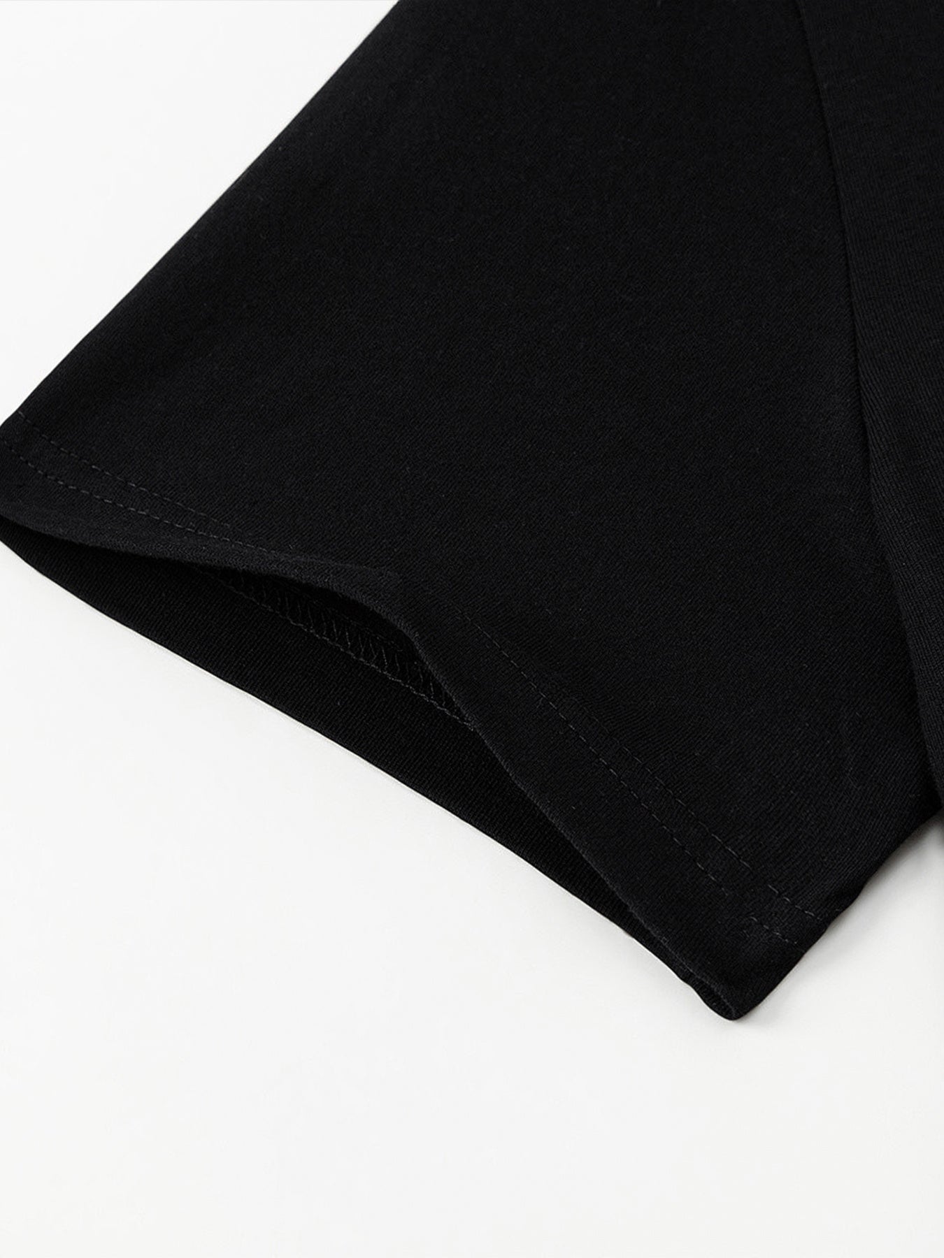 Fashion Plain Hoodie Summer Lightweight Blank Sweatshirt--Black