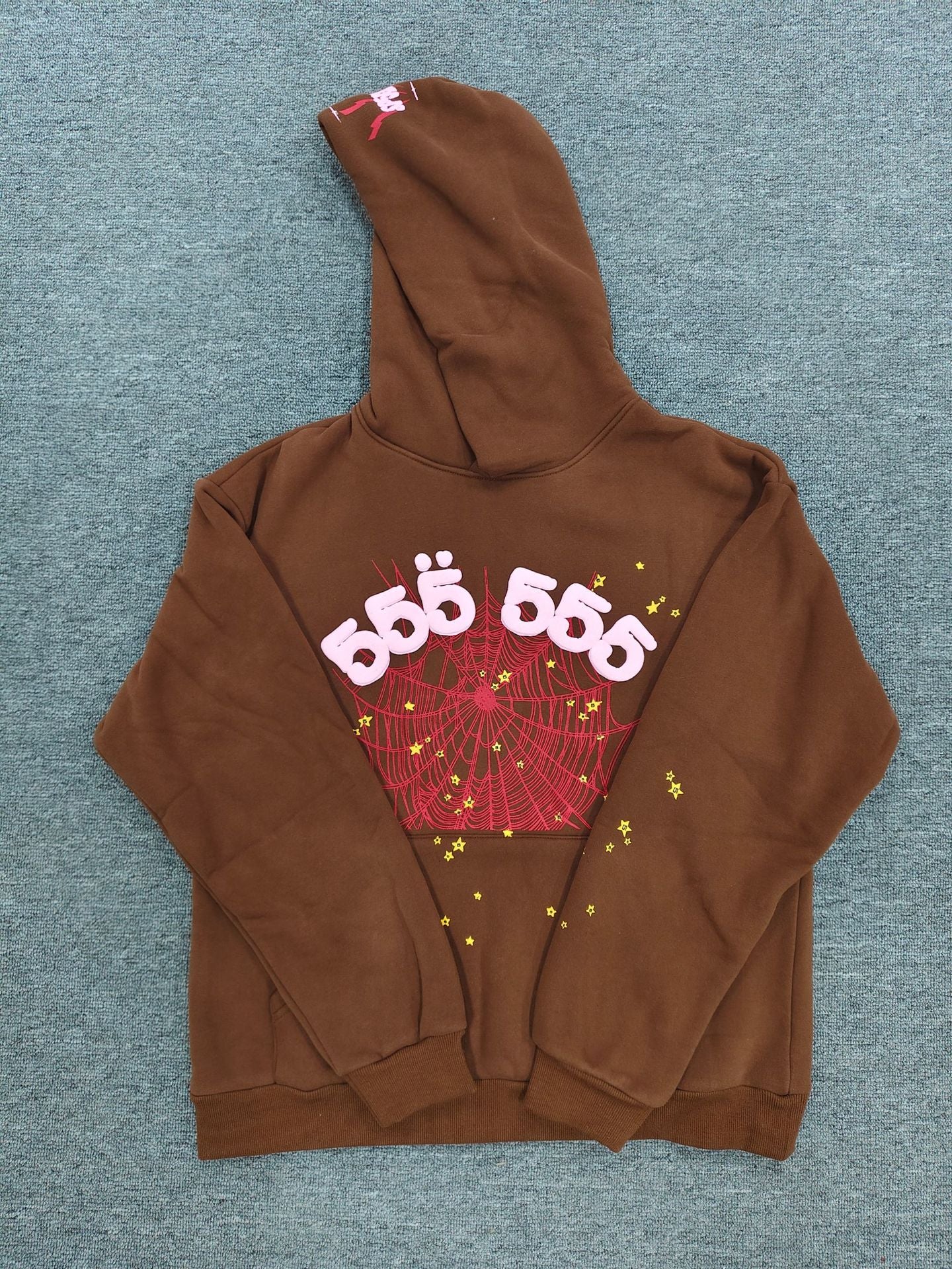 Sp5der Sweatshirt 555555 Heavy Sports Hoodie Brushed Hoody