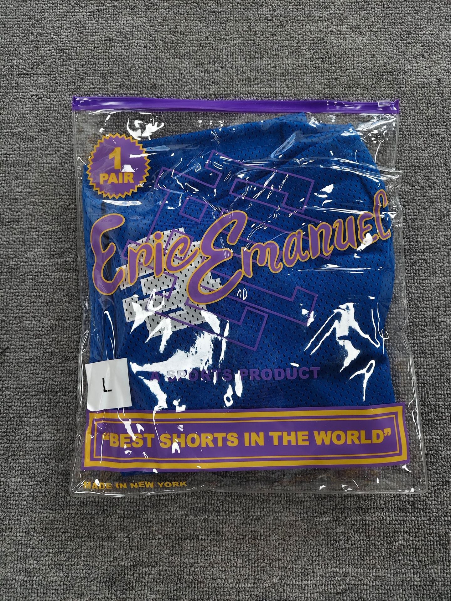 EE3009 LA Letter Eric Emanuel Quick-Drying Mesh Shorts